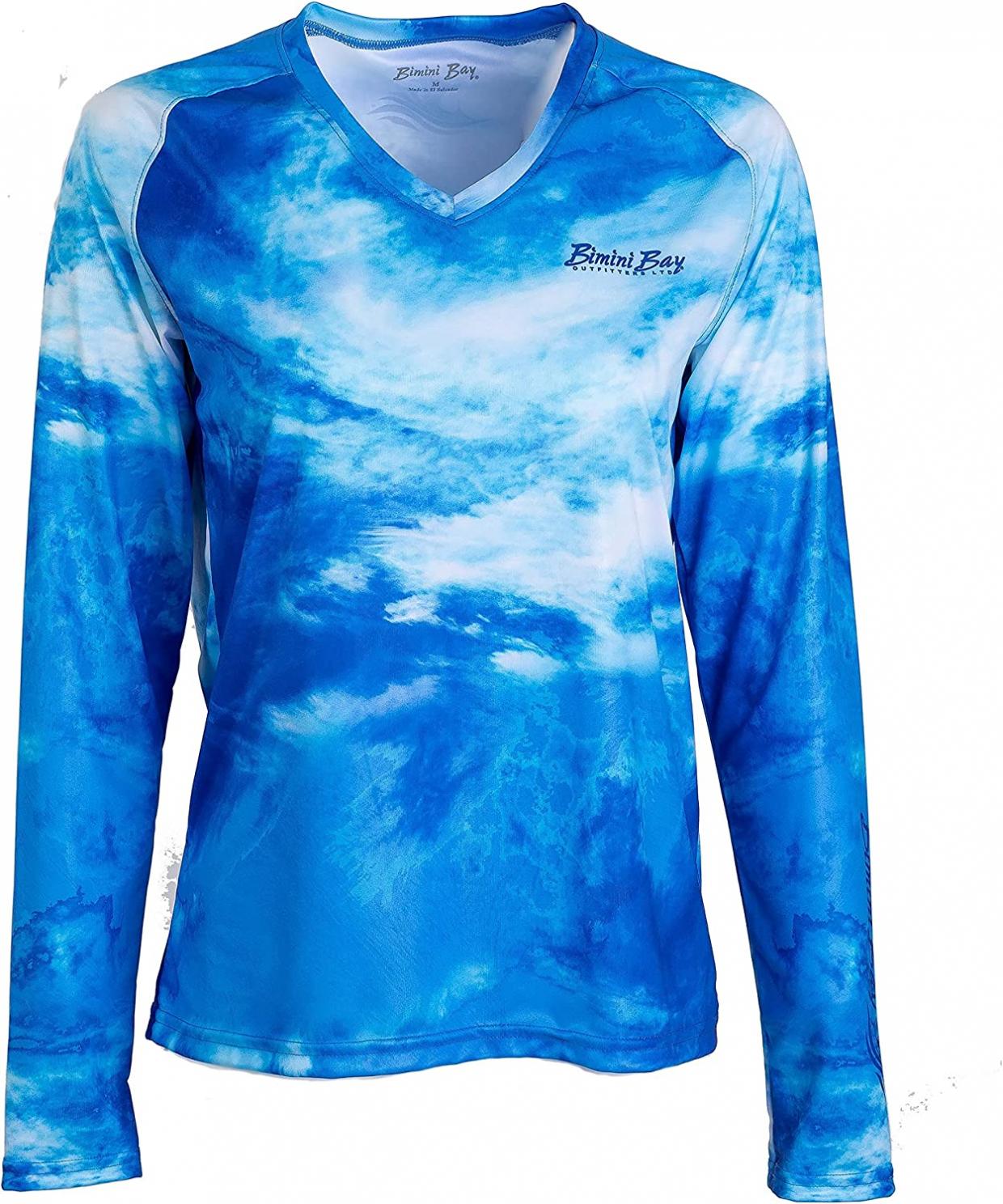 BIMINI BAY OUTFITTERS LTD Deep Mindscape Women's Long Sleeve Performance Shirt