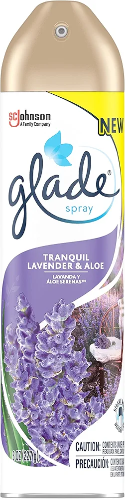 Glade Air Freshener, Room Spray, Tranquil Lavender & Aloe, 8 Oz