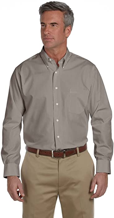 Van Heusen Men's Long-Sleeve Silky Poplin