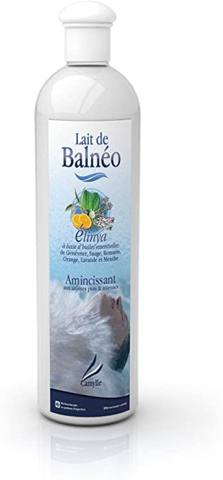 Camylle - Whirlpool Bath Milk Elinya - Emulsion of Essential Oils for Hydrotherapy Baths, Bubble Baths, Foot Spas and Massage Mats - A Slimming Agent with Pure Intense Aromas - 500ml