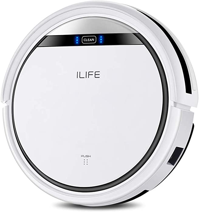 ILIFE V3s Pro Robot Vacuum Cleaner, Tangle-free Suction , Slim, Automatic Self-Charging Robotic Vacuum Cleaner, Daily Schedule Cleaning, Ideal For Pet Hair，Hard Floor and Low Pile Carpet