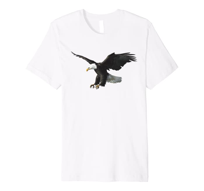 Majestic Flying American Bald Eagle Photo Portrait T-Shirt