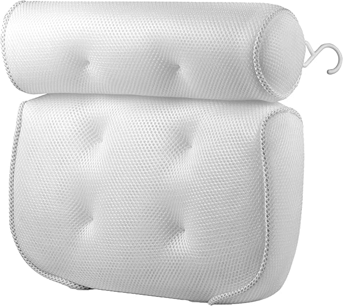 Easy Spa Bath Pillow, Bath Tub Pillow Headrest, Bathtub Cushion, Bath Pillows For Tub Neck And Back Support