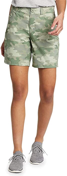 Eddie Bauer Women's Rainier Shorts - Camo Print, Hiking Shorts