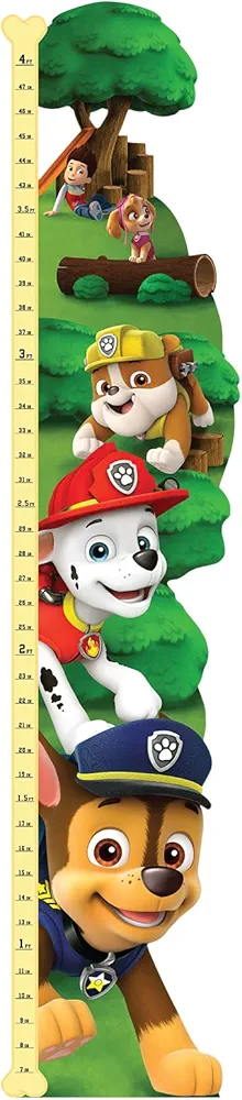 Oliver's Labels Growth Chart for Kids - Cute Personalized Wall Sticker - Ruler for Child Size - Height Measurement Decal for Kids - Decor for Boys & Girls (PAW Patrol™)