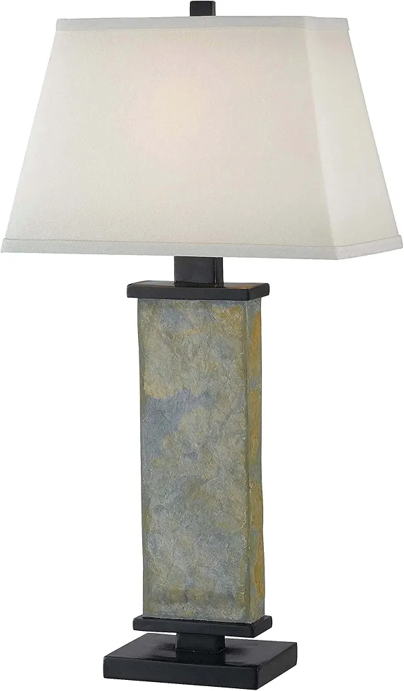 Kenroy Home 21037SL Hanover Table Lamps, 29 Inch Height, 15 Inch Width, 9.5 Inch Depth, Natural Slate