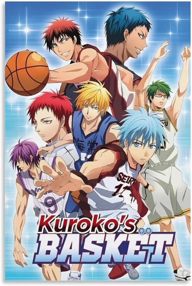 Kuroko's Basketball Japanese Manga Anime Poster Children's Room Bedroom Decoration Canvas Wall Art Prints for Wall Decor Room Decor Bedroom Decor Gifts Posters 08x12inch(20x30cm) Unframe-style