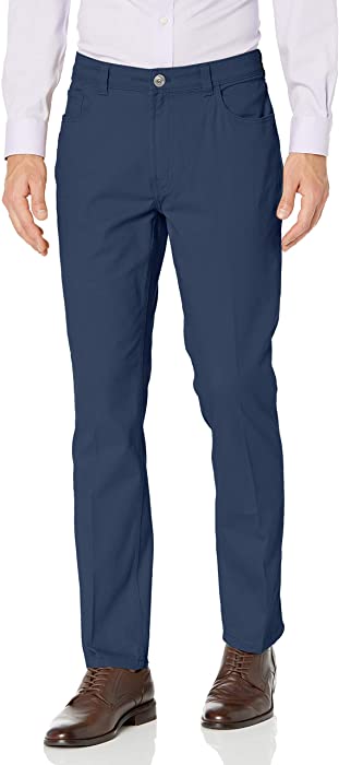 Van Heusen Men's 5 Pocket Straight Fit Pant