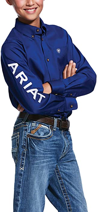 ARIAT Kid's Team Logo Twill Classic Fit Shirt