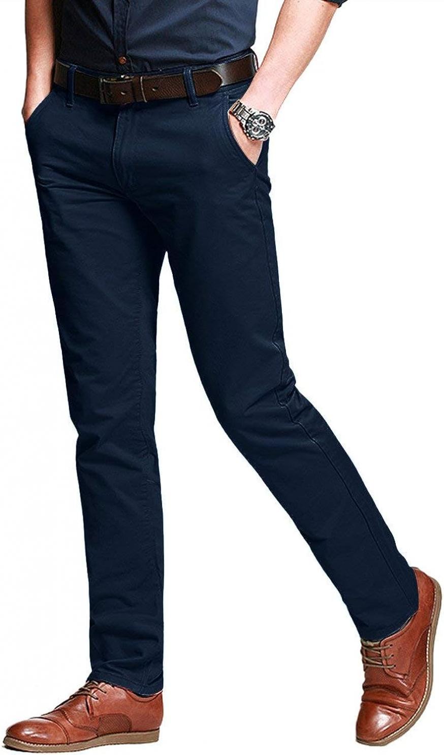 Match Men's Slim Tapered Stretchy Casual Pants