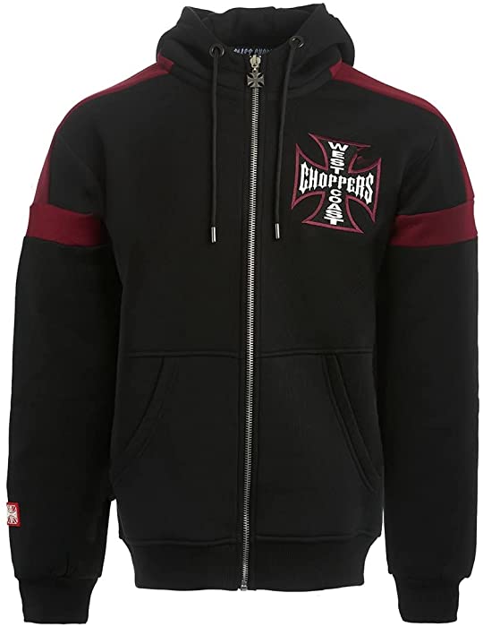 West Coast Choppers Men Zip Hoodie Panel