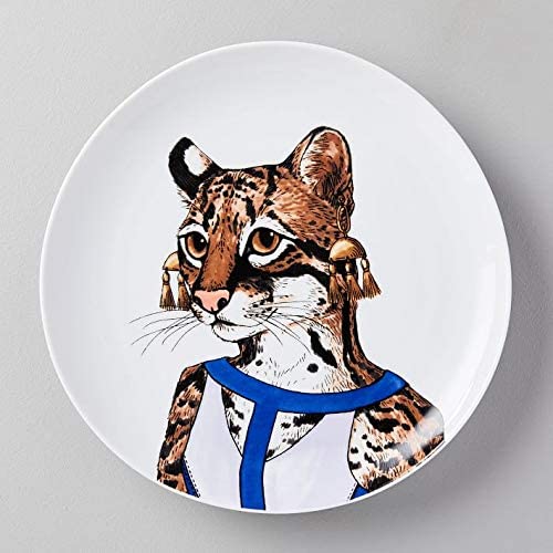 Dapper Animal Salad Plate, Ocelot Individual - Each - West Elm