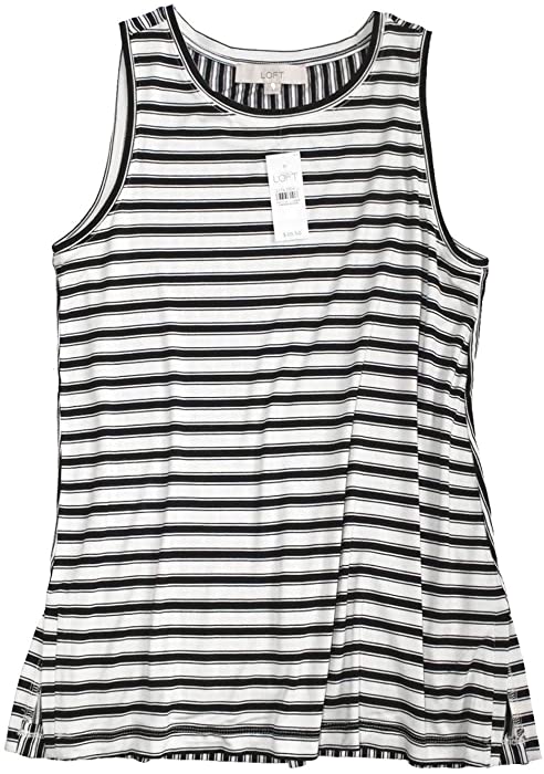 LOFT - Women's - Mixed Striped Swing Tank Top