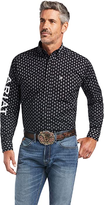 ARIAT Team Raine Classic Long Sleeve Shirt, Black