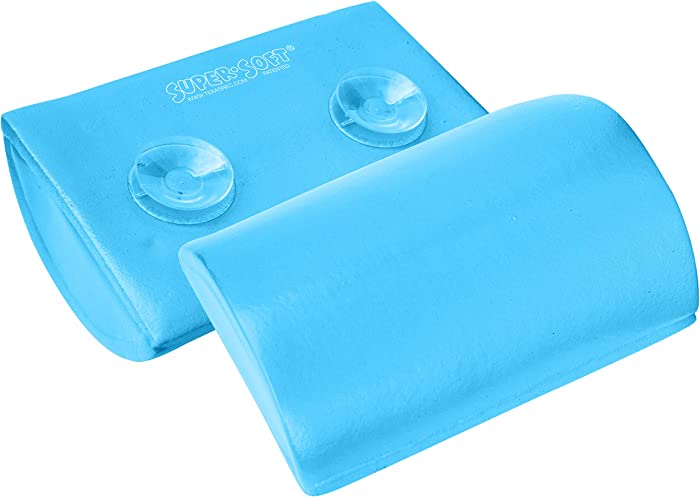 Super Soft® Spa and Bath Pillow, Suction Cup, Marina Blue