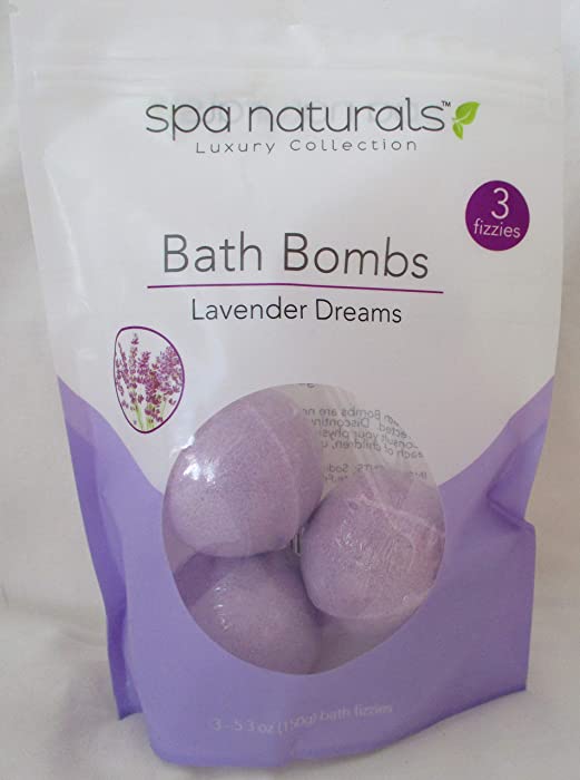 Bath Bombs Lavender Dreams 3 Pk