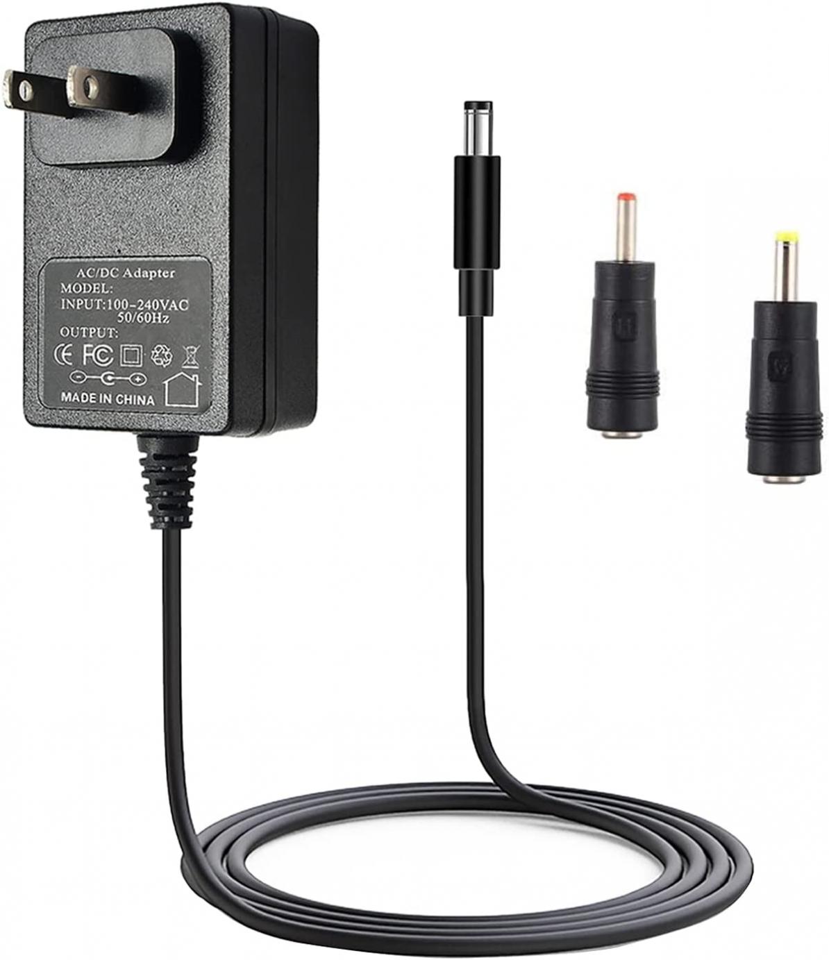 9V 2A AC DC Adapter Switching Power Supply DC Plug 5.5x2.1mm & 2.5mm Center Positive, for 9volt (1A 1.1A 1.2A 1.3A 1.4A 1.5A 1.6A 1.7A 1.8A 1.9A 2A) Electronic Equipment Power Cord 6.6 ft