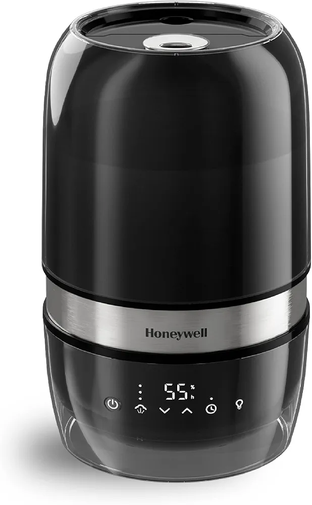 Honeywell Reflection Ultrasonic Cool Mist Humidifier. Cool Mist Top Fill Humidifier for Medium Room, Bedroom, Kids Room, and Office. Helps relieve cough and congestion - Black, HUL900B