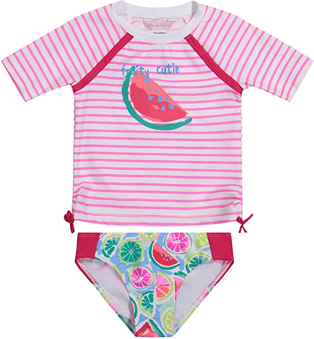 Tommy Bahama Girls' 2-Piece Shirt and Bikini Bottom Swim Set