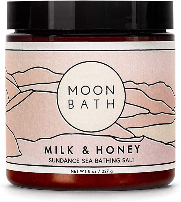 Milk + Honey Sundance Sea Bathing Salt | Bath Soak & Salt Scrub w/Frankincense, Lavender & Bergamot Essential Oil. Use to Relax, Soften Skin & Soothe Sore Muscles. Organic & Natural Body Care, 8 oz