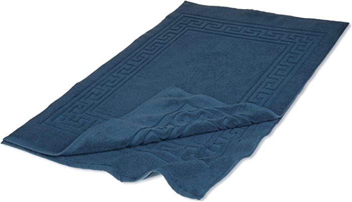 SUPERIOR Hotel & Spa Quality Bath Mats - Set of 2 Bath Rugs, 100% Cotton Bathroom Rug Set, Sapphire, 22" x 35"