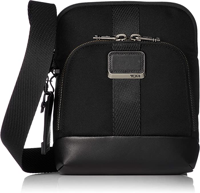 Tumi Men's Alpha Bravo Barksdale Crossbody Bag, Black, One Size