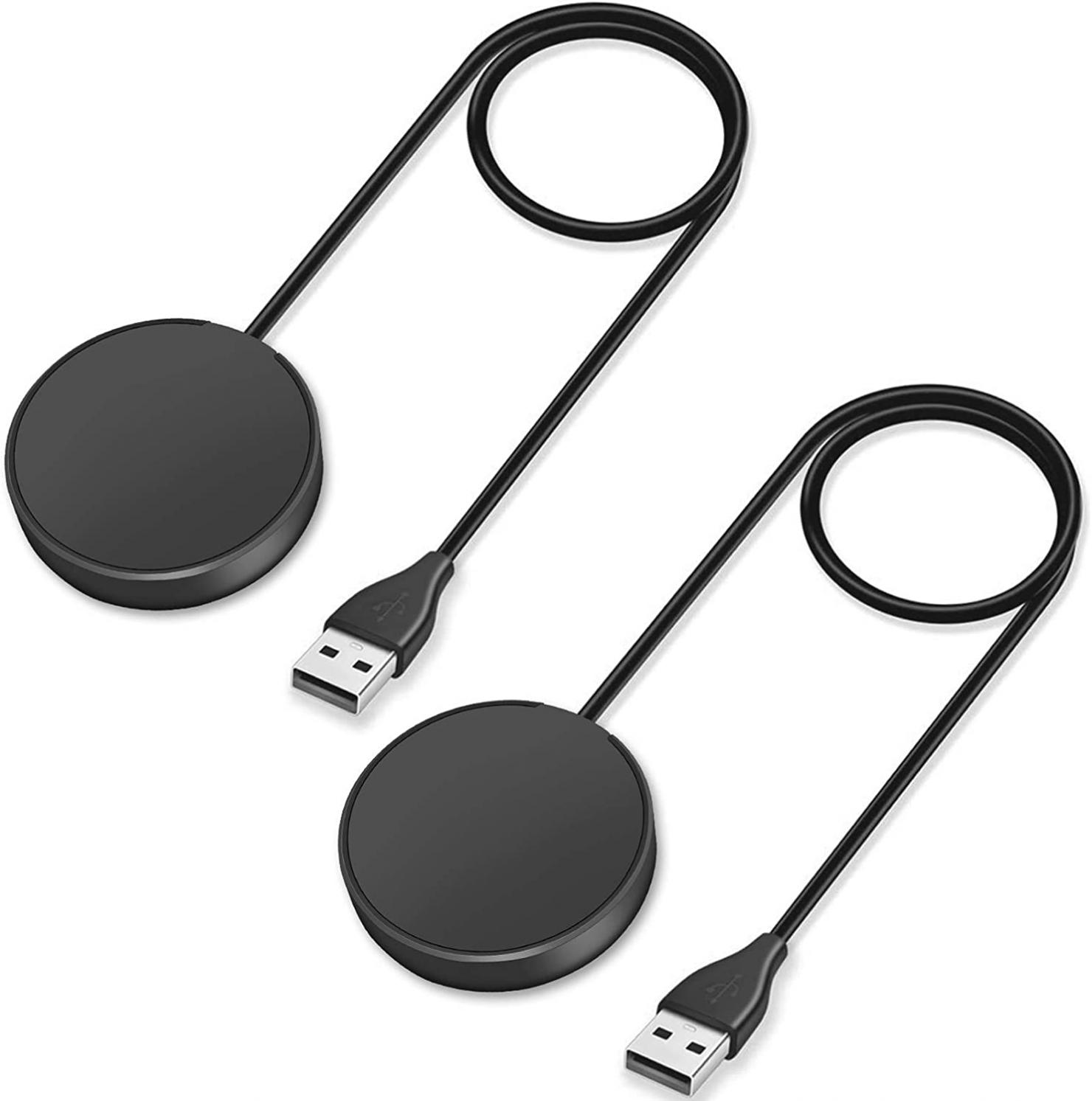 2 Pack Compatible with Samsung Galaxy Watch 4/4 Classic/3/Active/Active 2 Wireless Charging Dock,Trami Replacement USB Charger Cable Cord Stand for Galaxy Watch 4/4 Classic/3 /Active/Active 2