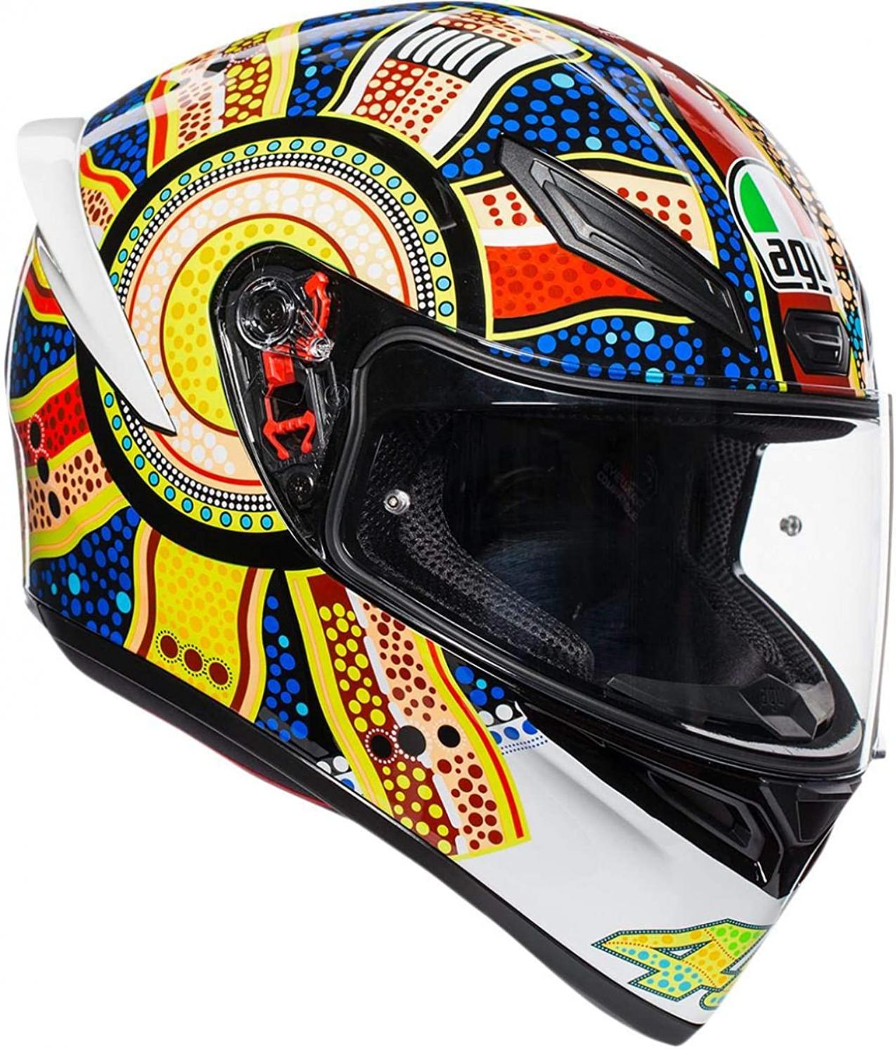 AGV AGV-0281O010-005-L Unisex-Adult Full Face K-1 Dreamtime Motorcycle Helmet (Multi, Large)