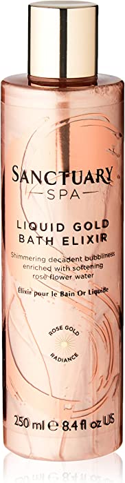 Sanctuary Spa Bubble Bath, Liquid Gold Bath Elixir, Foaming Bath Soak, 250 ml