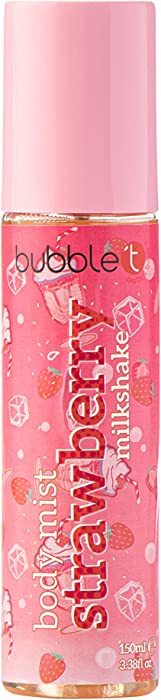 Bubble T Cosmetics Milkshake Strawberry Body Mist, Packed With Silky & Smooth Fragrances to Leave Your Skin Feeling Refreshed - 1 x 150ml