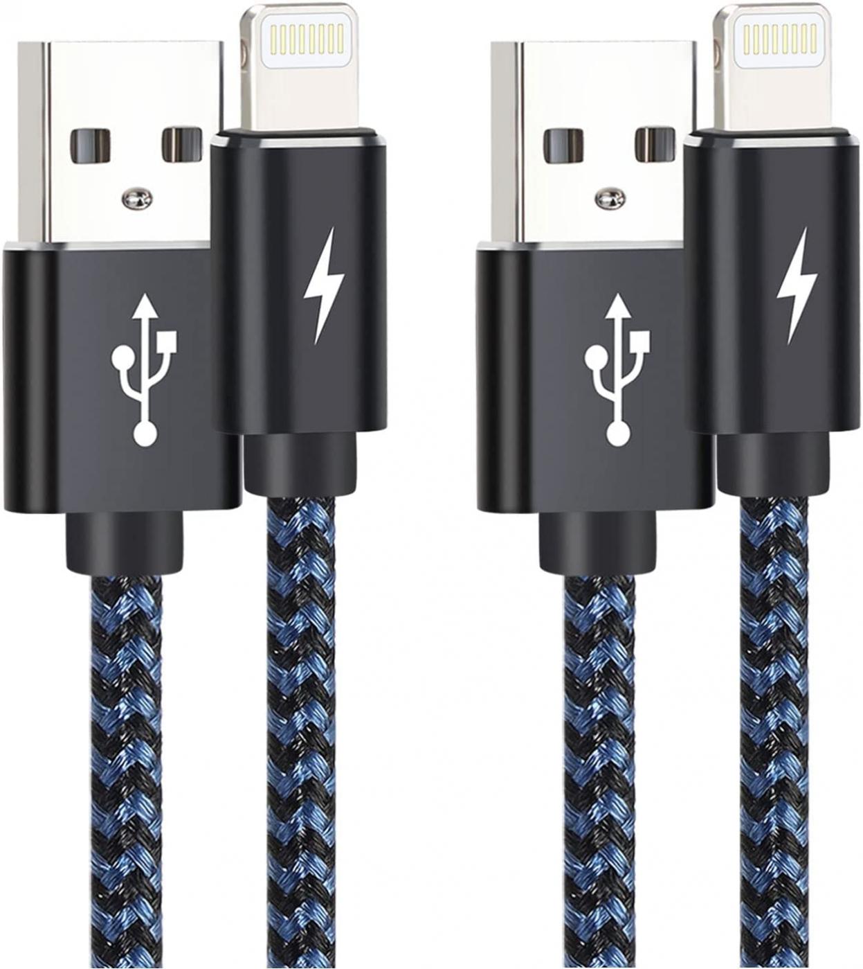 LTDNB [MFi Certified] Charger Cable 2Pack 6ft Fast Charging Lightning Cable Compatible iPhone 12/11Pro Max/11Pro/11/XS/Max/XR/X/8/8P/7and More-Blue