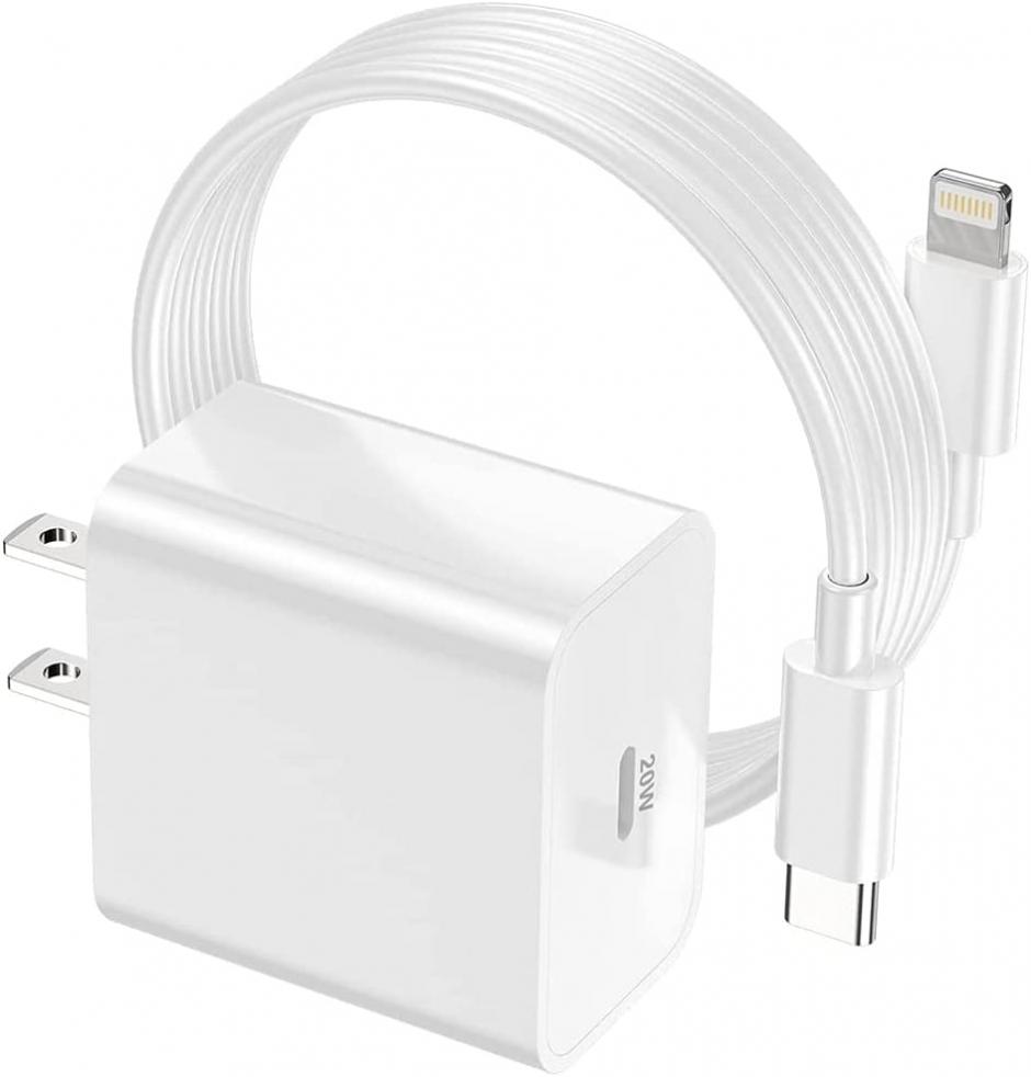 [Apple MFi Certified] iPhone Fast Charger, Bukeer 20W USB C Charger Block with 6ft Type C to iPhone Charging Cable Data Sync Cord for iPhone 14 13 12 11 Pro Max Mini Xs Xr X 8 iPad