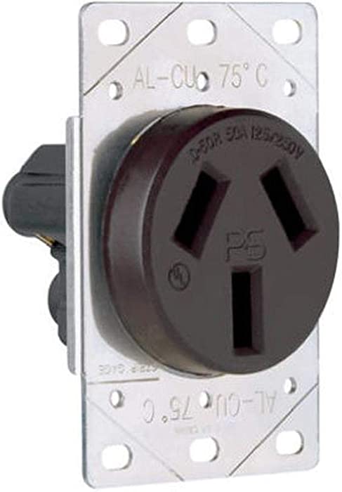 Legrand-Pass & Seymour 3890CC6 Flush Outlet 50-Amp 125-volt/250-volt Three Pole Three Wire