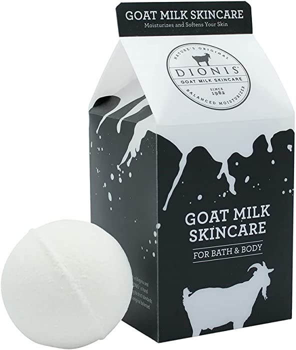 Dionis - Goat Milk Skincare Vanilla Bean Scented Milk Carton Bath Bomb (4.5 oz) - Made in The USA - Cruelty-Free and Paraben-Free