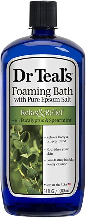 Dr Teals Eucalyptus Spearmnt Bath Liquid 34Oz, Pack of 4