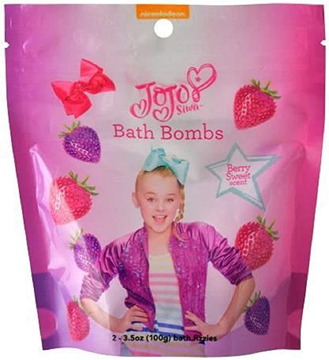 JoJo Siwa Bath Bombs 2-pk (2 x 3.5 oz), Berry Sweet Scent