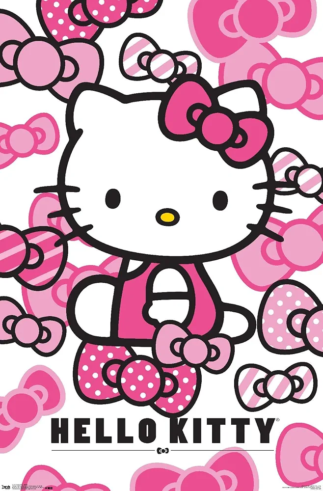 Trends International Hello Kitty Bows Wall Poster 22.375" X 34"