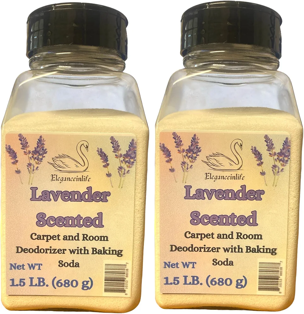 Lavender-Scented Carpet and Room Deodorizer 1.5 LB (680g) Each Pack of 2