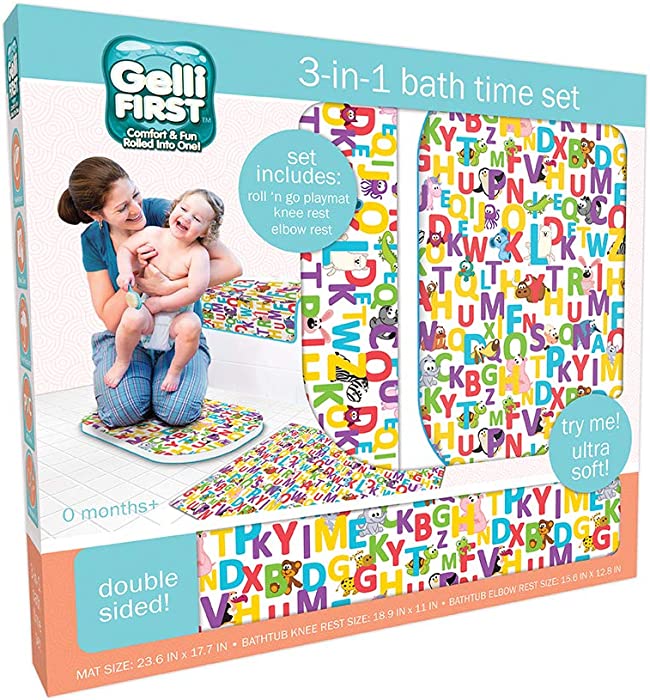 TCG Toys Neutral Fun Alphabet Bathtub Combo 3 N 1 Gelli Mat