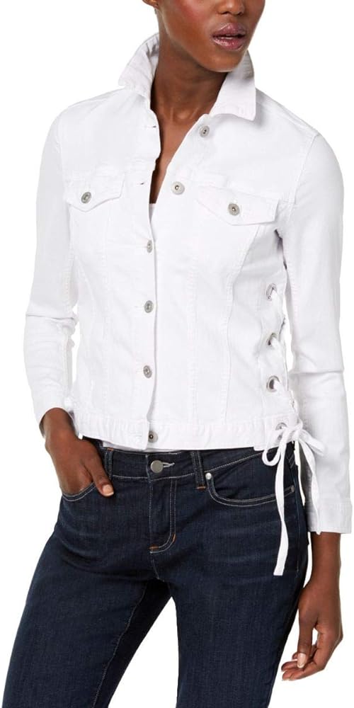 Vince Camuto Lace Up Denim Jacket