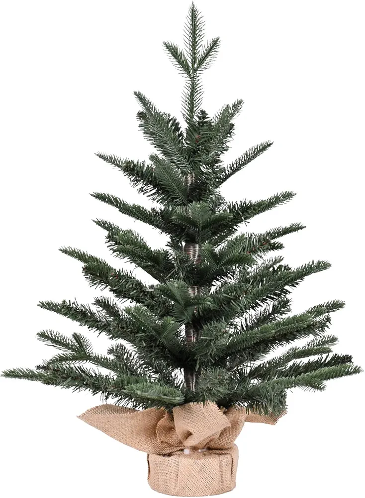 2FT Artificial Christmas Tree，PE Branch Desktop Decoration Tree, Christmas Atmosphere Office, Classroom, Foyer Decoration