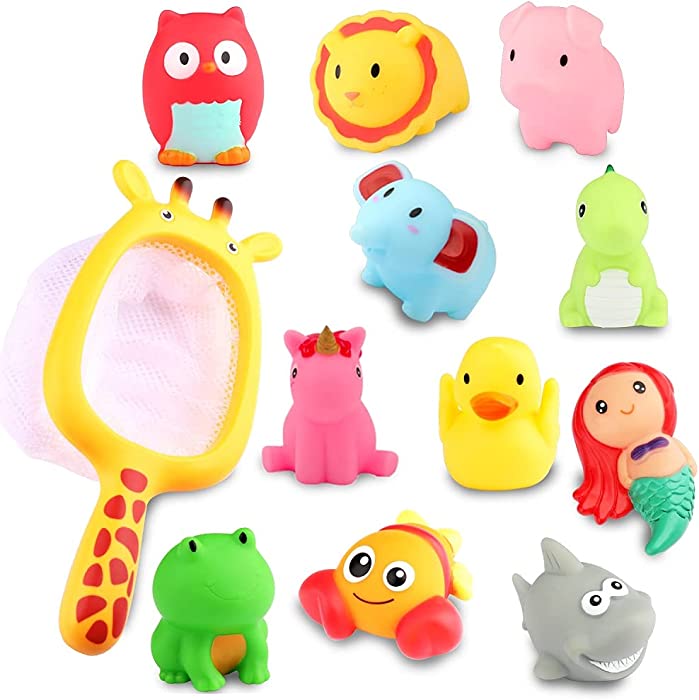 Toddler Bath Toys Mold Free Bathtub Toys, Bath Toys for Toddlers 1-3 Pool Bathroom Bath Time Submarine Set, Pool Toys for Toddlers Infant Boys Girls Birthday Gifts Age 1 2 3 4 5 6 Year Old (Animal)