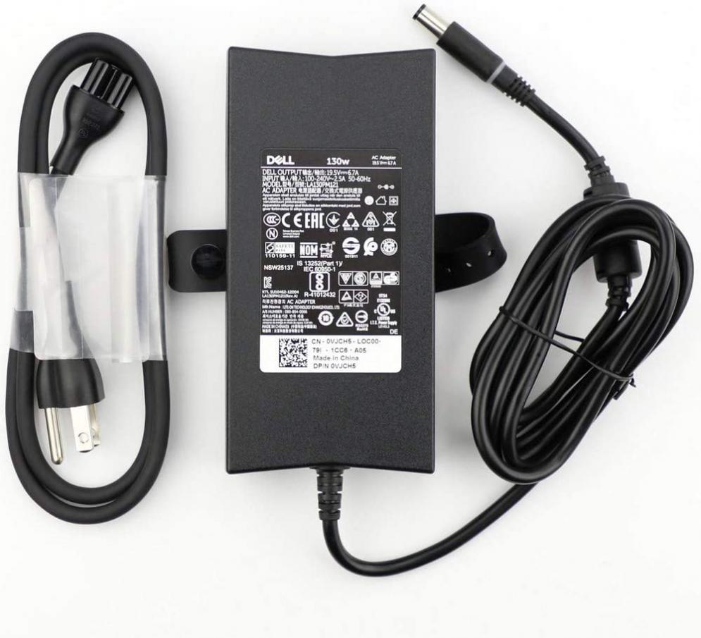 Dell 130W Watt PA-4E AC DC 19.5V Power Adapter Battery Charger Brick with Cord