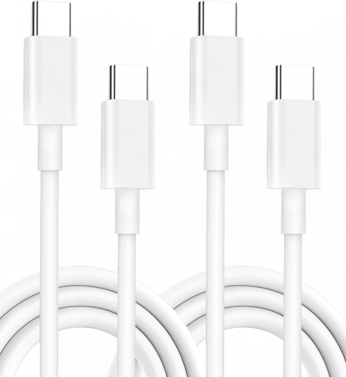 USB C to USB C Charging Cable, USB C Charger Power Cord for MacBook Air, MacBook Pro, iPad Pro 11/12 inch, iPad Air 5/4th Generation, iPad Mini 6, Samsung Galaxy, Pixel, LG(2Pack 6.6ft)