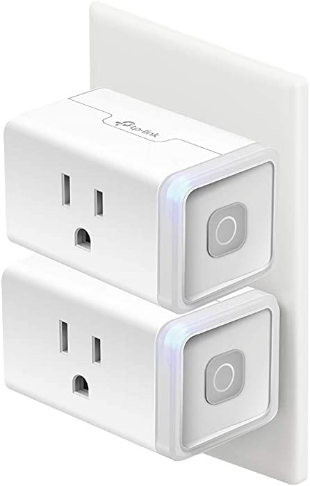 Kasa Smart Plug HS103P2, Smart Home Wi-Fi Outlet Works with Alexa, Echo, Google Home & IFTTT, No Hub Required, Remote Control,15 Amp,UL Certified, 2-Pack White