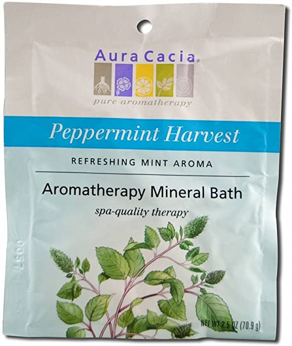 Aura Cacia Aromatherapy Mineral Bath Peppermint Harvest - 2.5 oz2