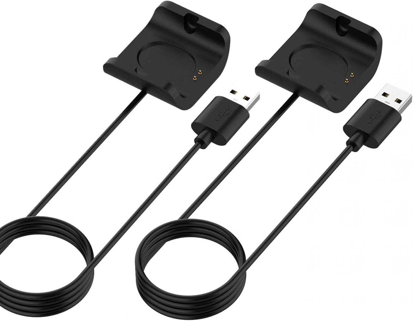 2-Pack Charger Compatible with Amazfit bip S Charger Replacement Charging Dock 3.3ft USB Cable for Amazfit Bip S A1805