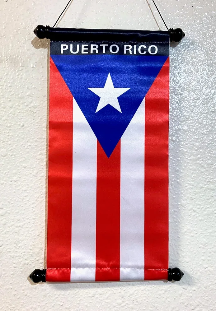 Puerto Rico flag Wall Fabric Poster banner Boricua Puerto Rican Decoration Hanging Decor Home Walls Door Window Office Room PR flags style