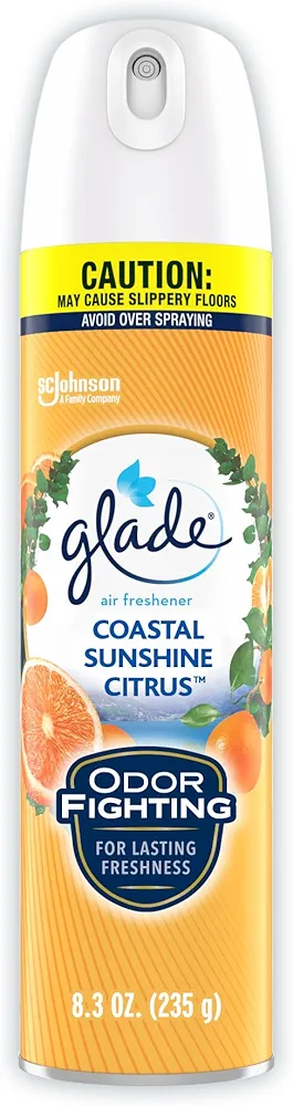 Glade Air Freshener Room Spray, Coastal Sunshine Citrus, 8.3 oz