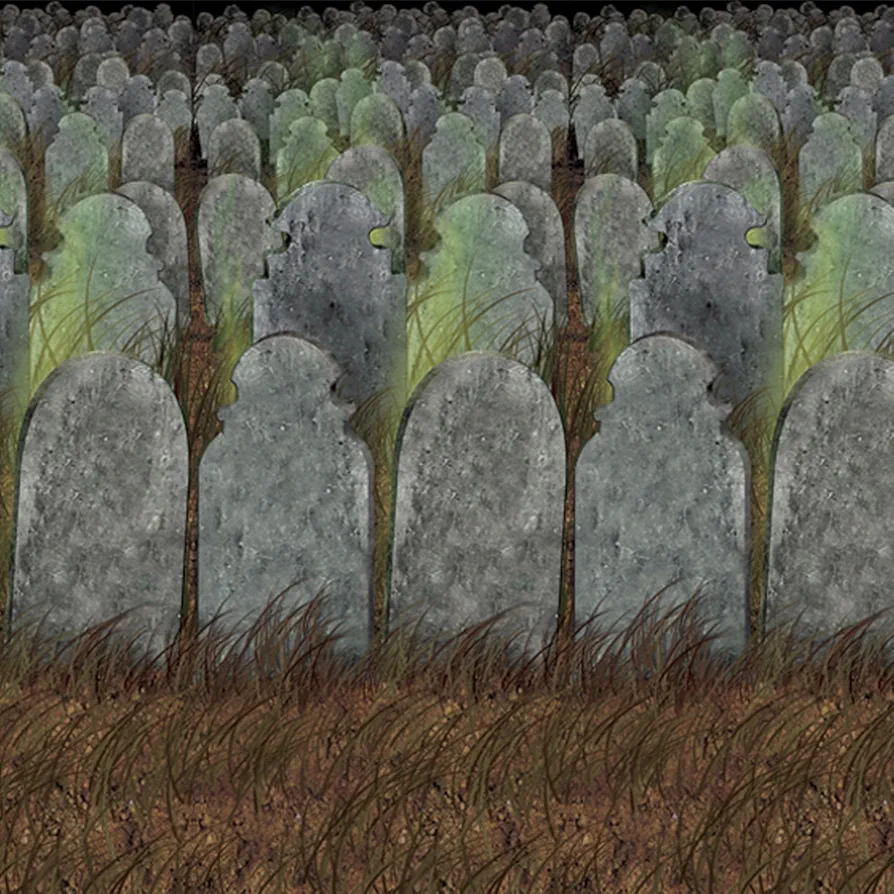 Beistle Graveyard Backdrop